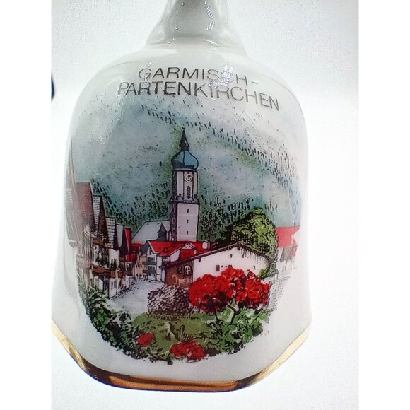 Bell West Germany Kleiber Garmisch-Partenkirchen Porcelain Gold Accents 4" - Picture 6 of 16